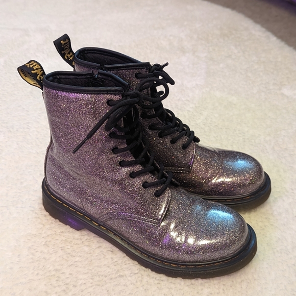 Dr. Martens Shoes - Dr Martens 1460 Silver Sparkle Boots